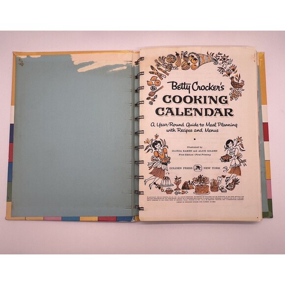 Betty Crocker's Cooking Calendar Cook Book First Edition First Printing 1962 - Picture 5 of 14